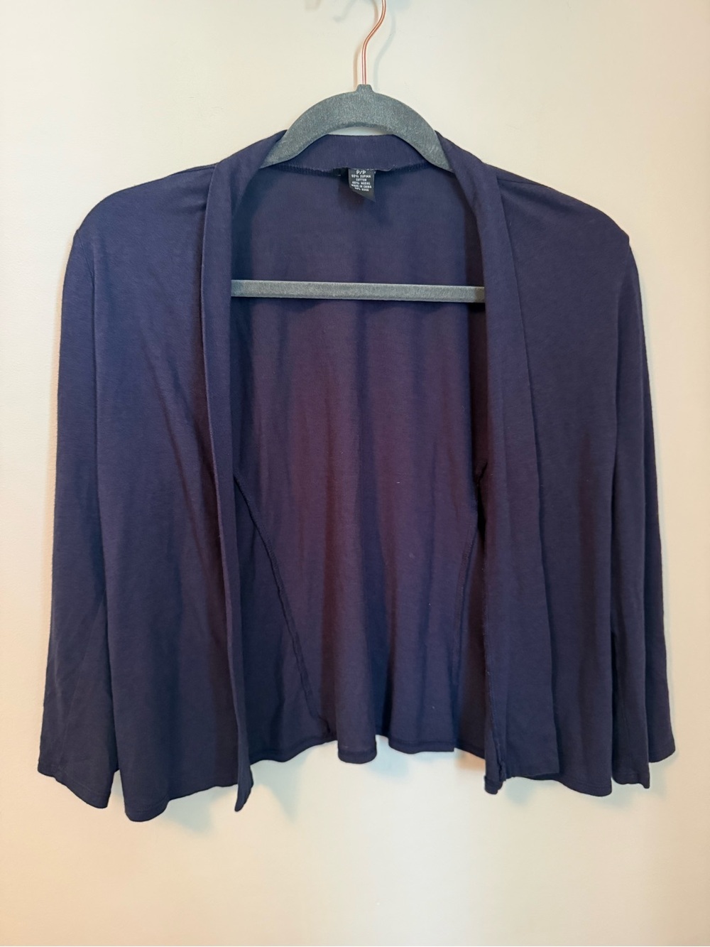 Alfani Women's Navy Open-Front Lightweight Cardigan